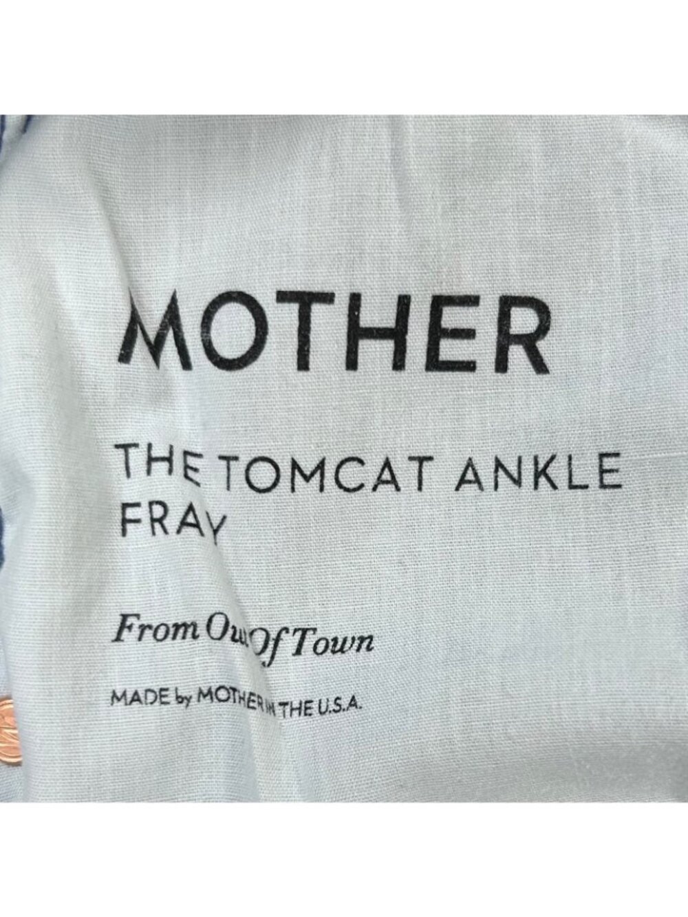 Mother The Tomcat Ankle Fray 33 Raw Hem Jean Denim Stretch Designer Casual - Picture 6 of 7